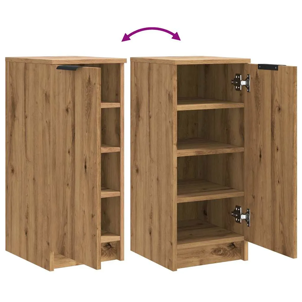 vidaXL Shoe Cabinet Artisan Oak 29.5x35x70 cm Engineered Wood