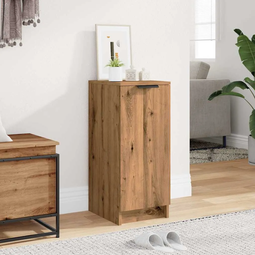 vidaXL Shoe Cabinet Artisan Oak 29.5x35x70 cm Engineered Wood