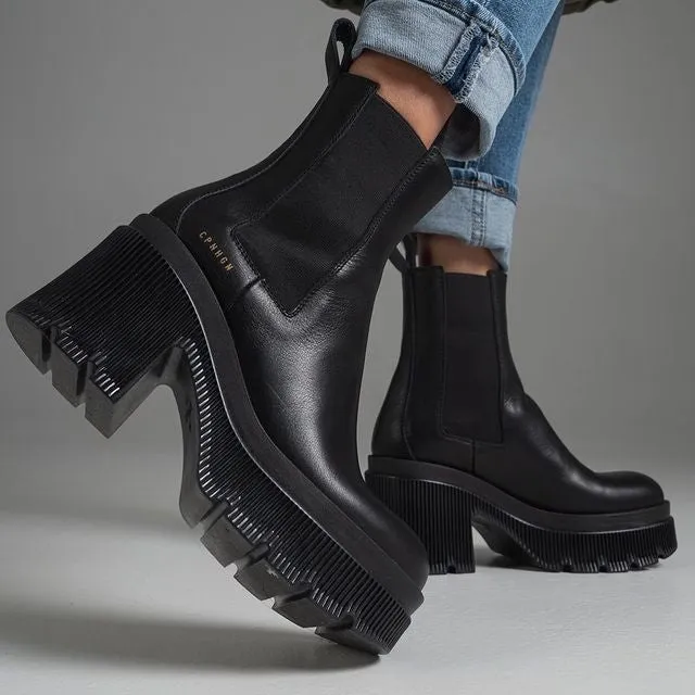 Vitello Black Ankle Boots