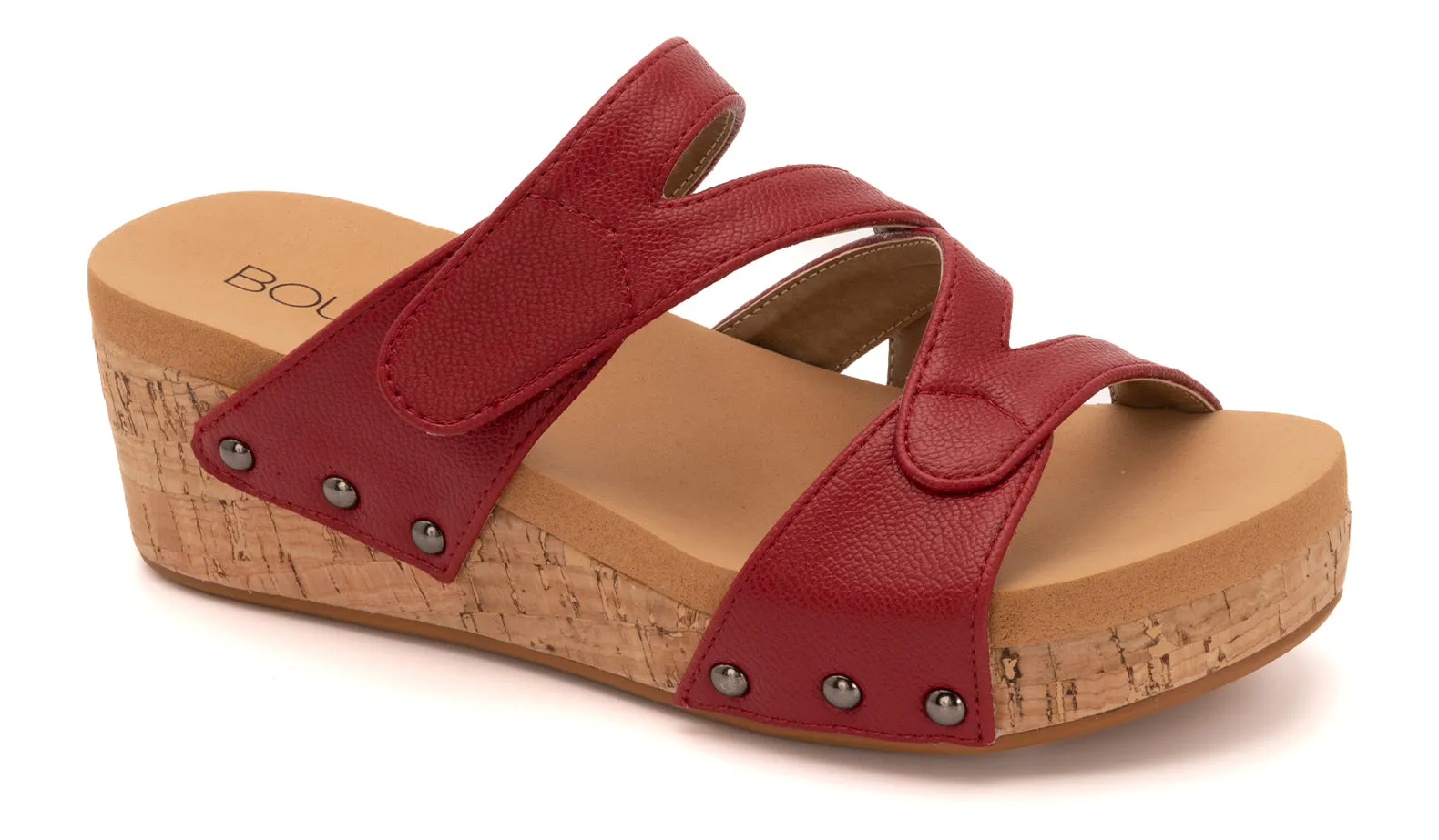 Wander Red Wedge Sandal