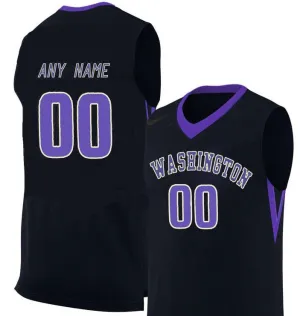 Washington Huskies Customizable College Style Basketball Jersey