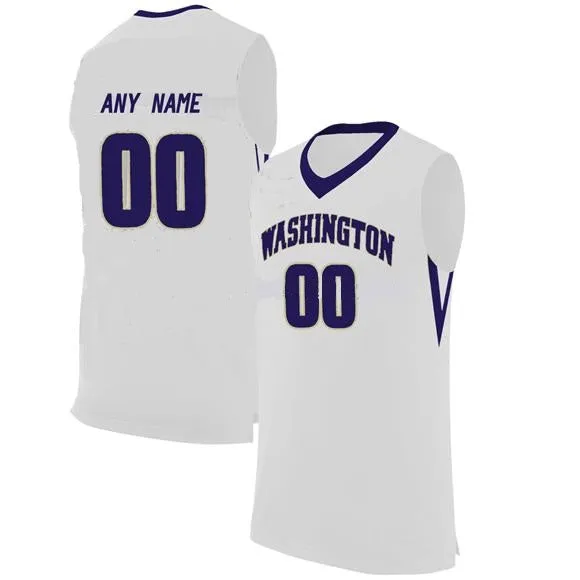 Washington Huskies Customizable College Style Basketball Jersey