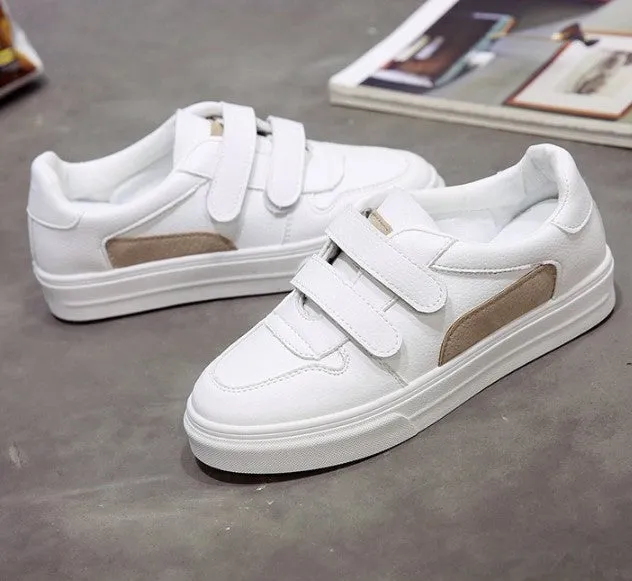 White Velcro Trainers