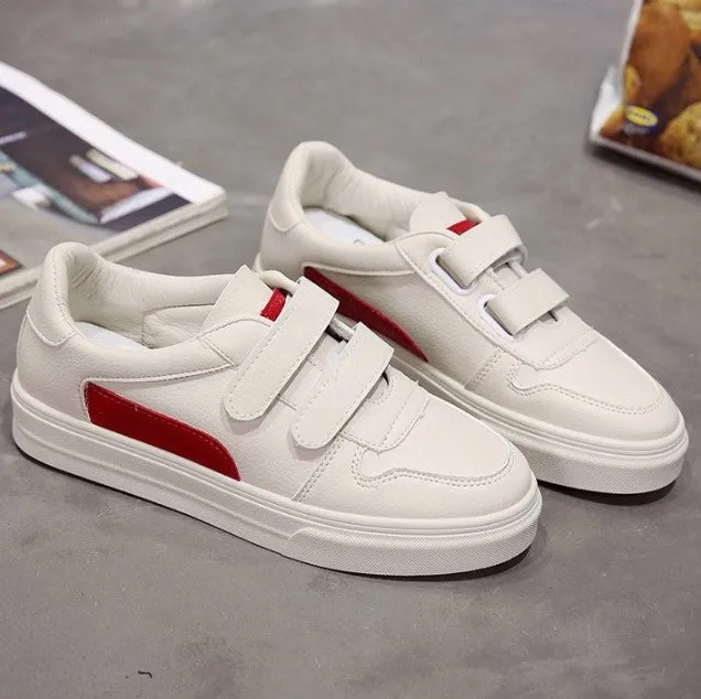 White Velcro Trainers