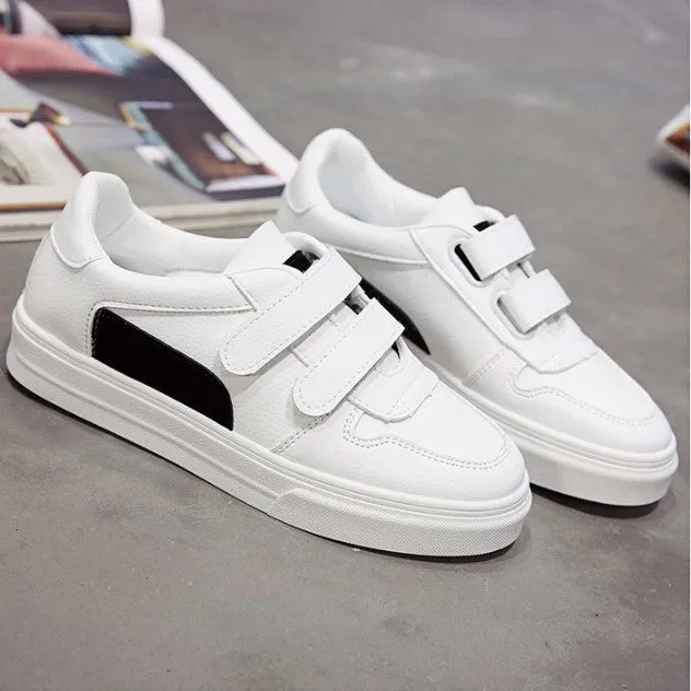 White Velcro Trainers