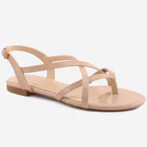 Women "ADELA"Comfort Cross Starp Flat Sandals