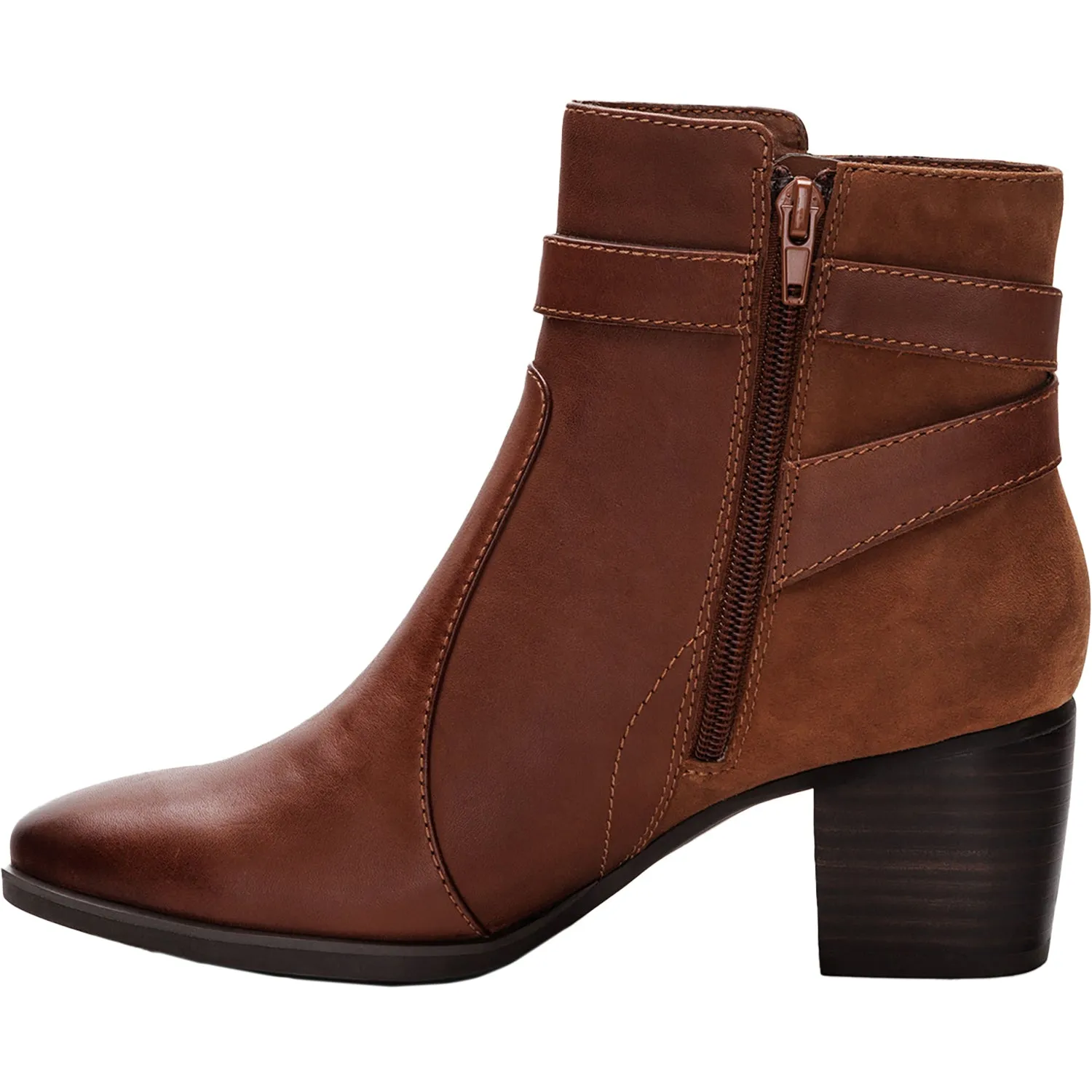 Women's Aetrex Rebecca Cognac Leather