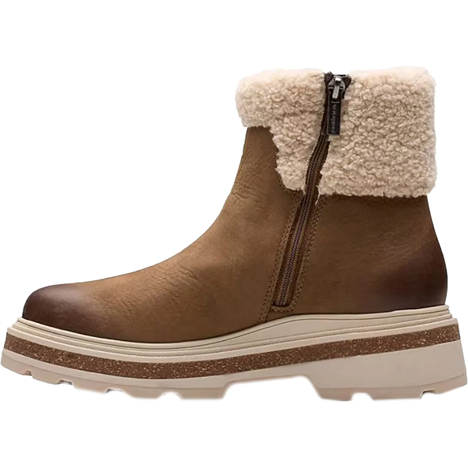 Women's Clarks Hencroft Madi Waterproof Dark Sand