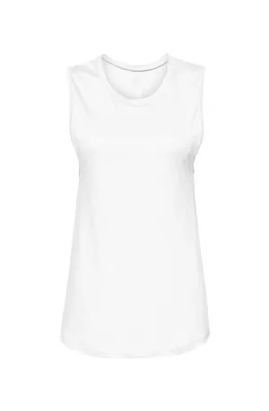 Women's White Muscle Tank Top